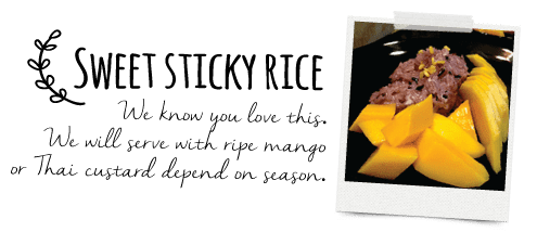 Sweet sticky rice with mango