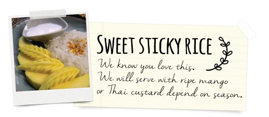 Sweet sticky rice with mango
